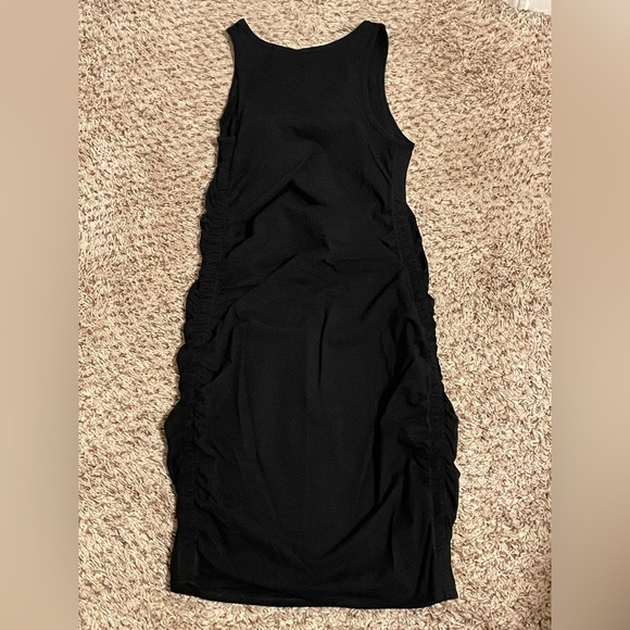 Isabel Black Maternity Side Panel Tank Dress - Picture 2 of 6